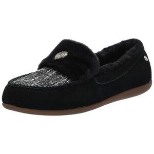 REVITALIGN Orthotic Women's Birch Tweed Slipper Size 5.5D (Wide) BLACK